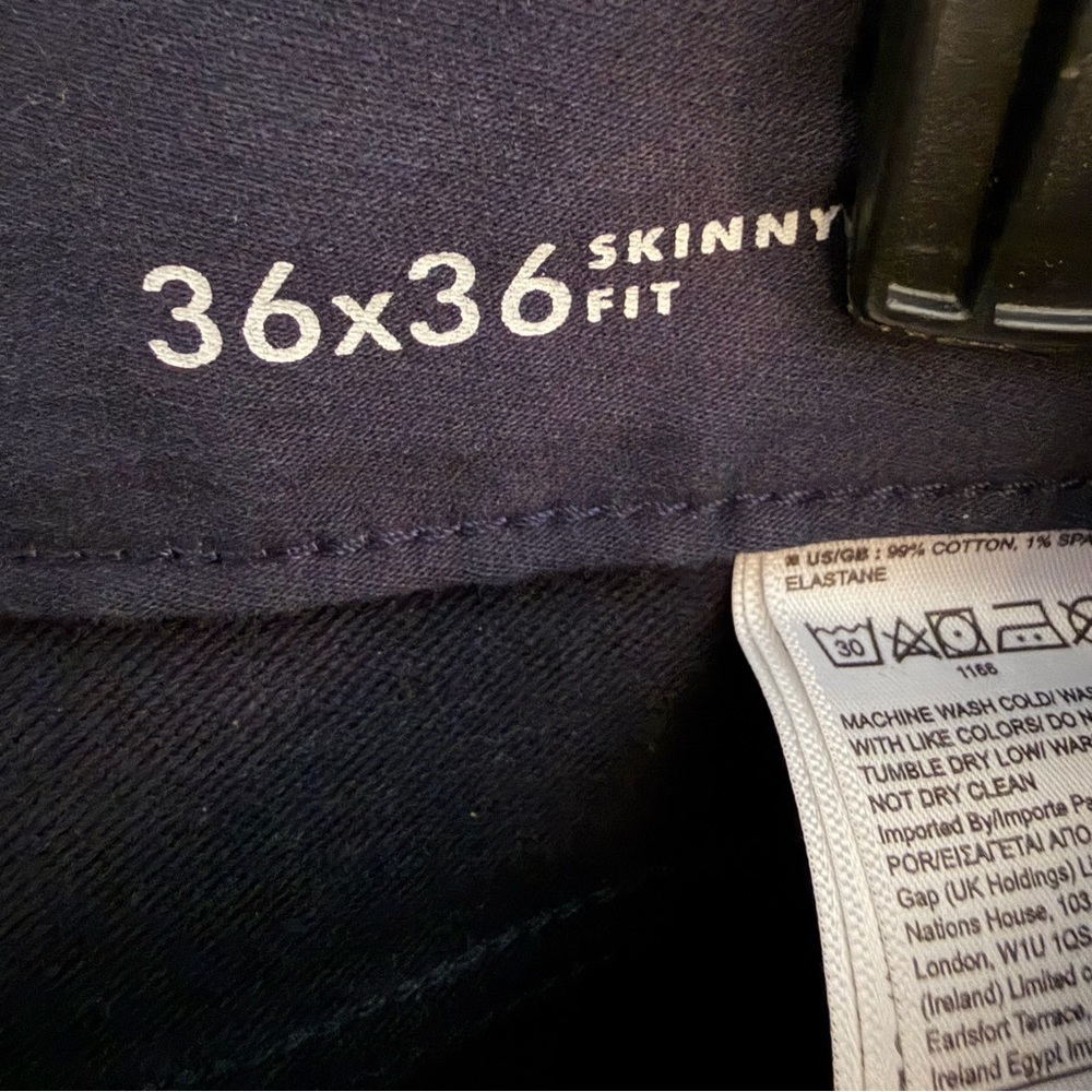 Banana Republic‎ Traveler Skinny Fit Pants 36x36 Navy Stretch - Picture 4 of 5